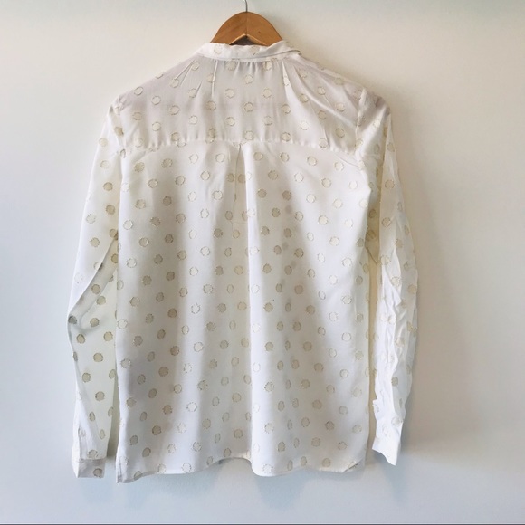 Blouse with golden polka dots - Picture 2 of 7